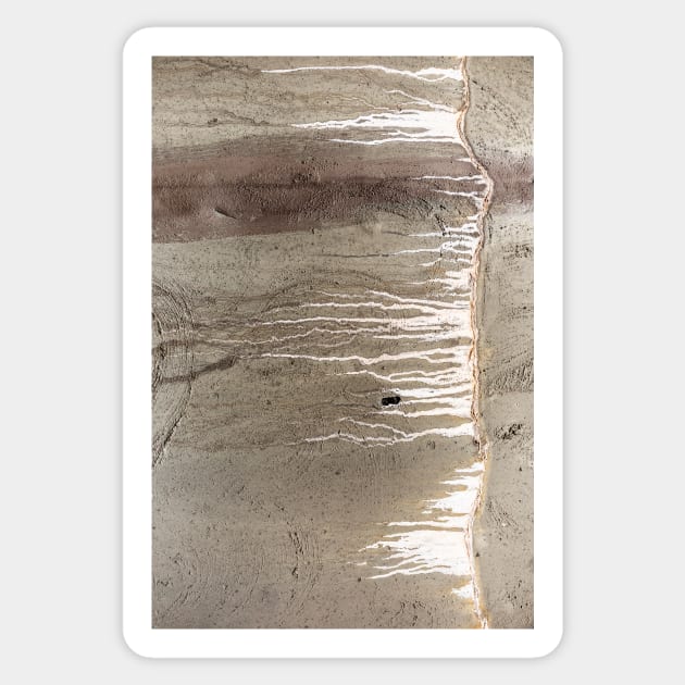 Eroding Cracked Concrete - Alternative Sticker by textural